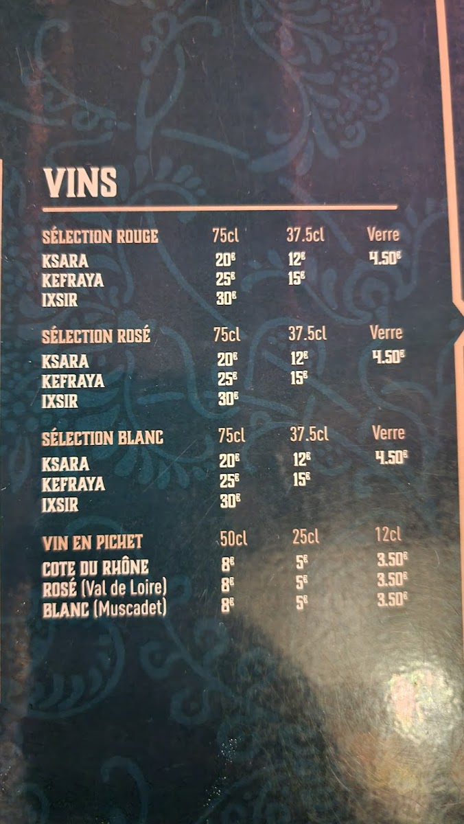Menu Restaurant Beyrouth-7