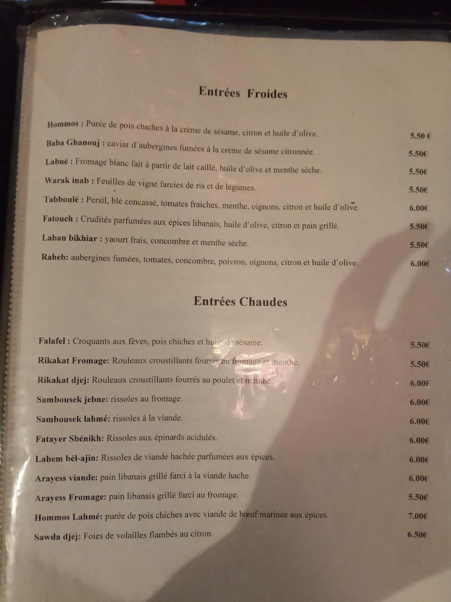 Menu Restaurant Beyrouth-8