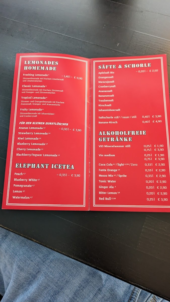 Menu Restaurant Bird's Diner-1