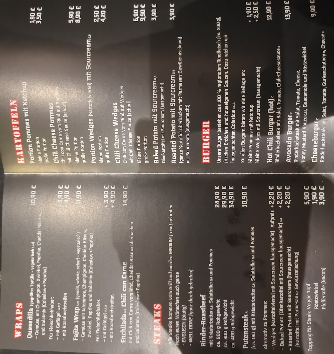 Menu Restaurant Bird's Diner-10