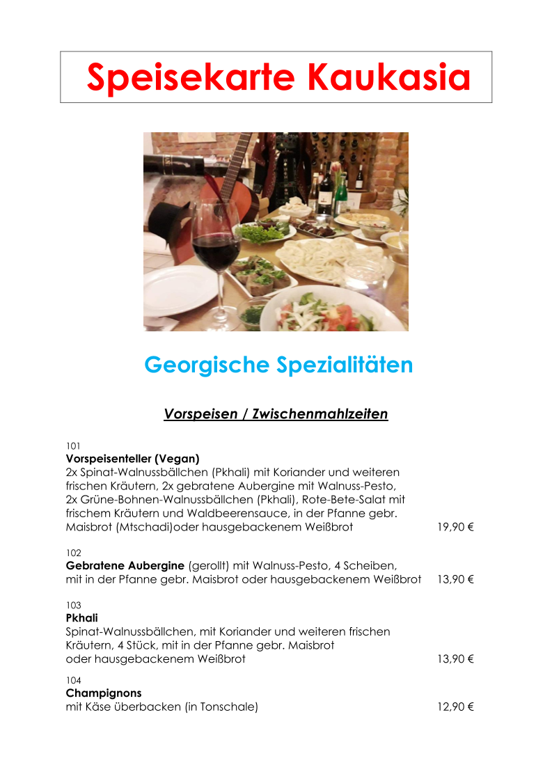 Menu Restaurant & Bistro Kaukasia-1