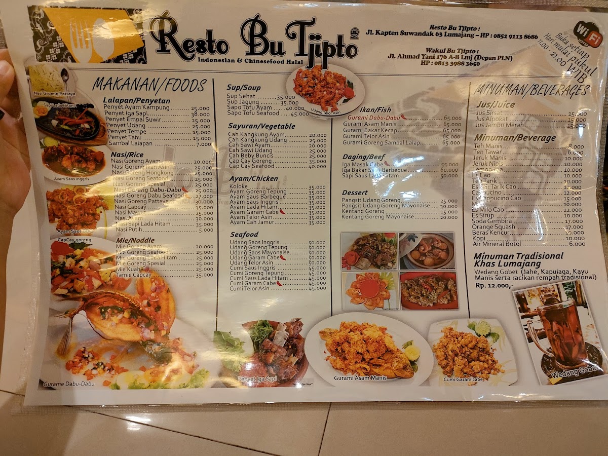 Menu Restaurant Bu Tjipto-1