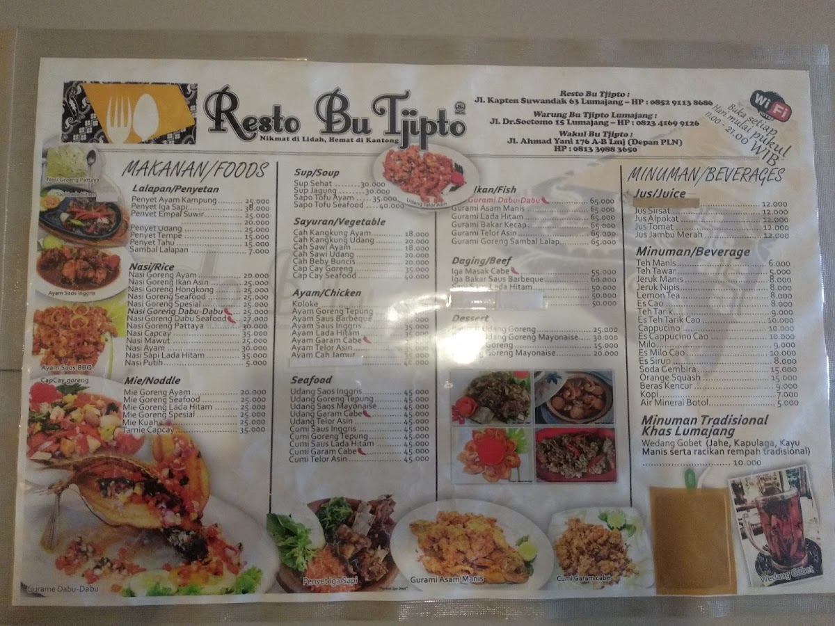 Menu Restaurant Bu Tjipto-2