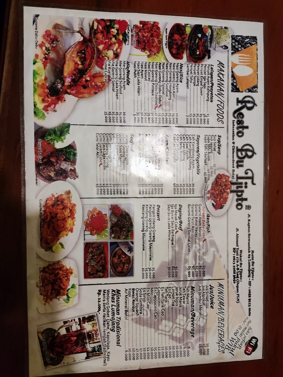 Menu Restaurant Bu Tjipto-8
