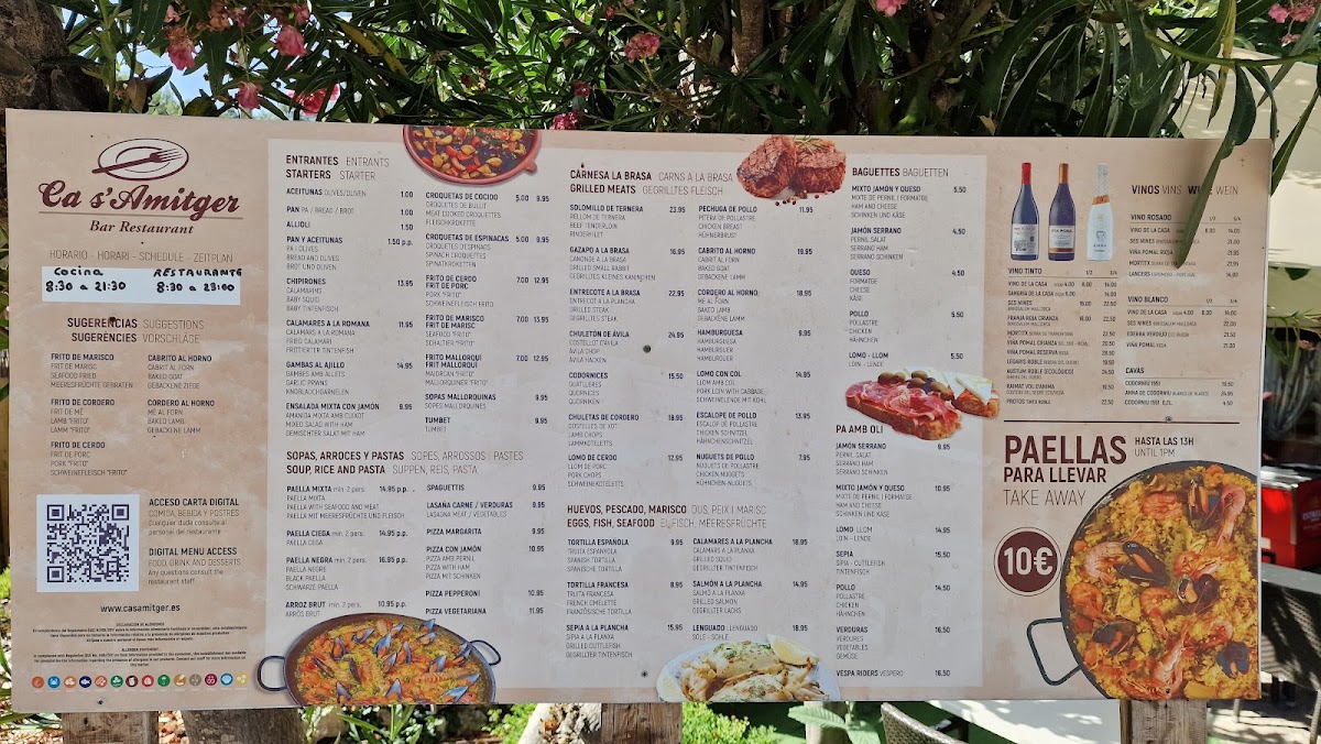 Menu Restaurant Ca S'amitger-9