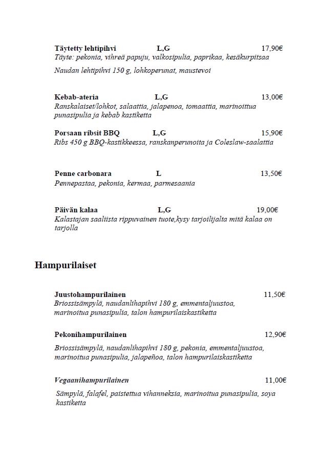 Menu Restaurant Cafè Ivalo-1
