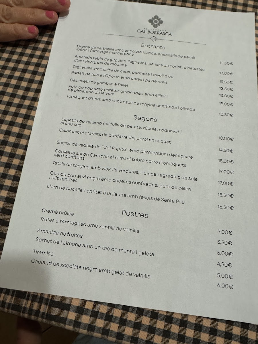 Menu Restaurant Cal Borrasca-4