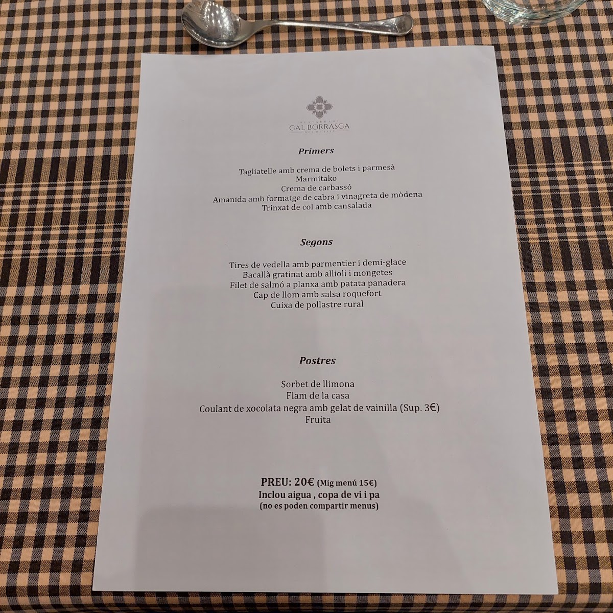 Menu Restaurant Cal Borrasca-6