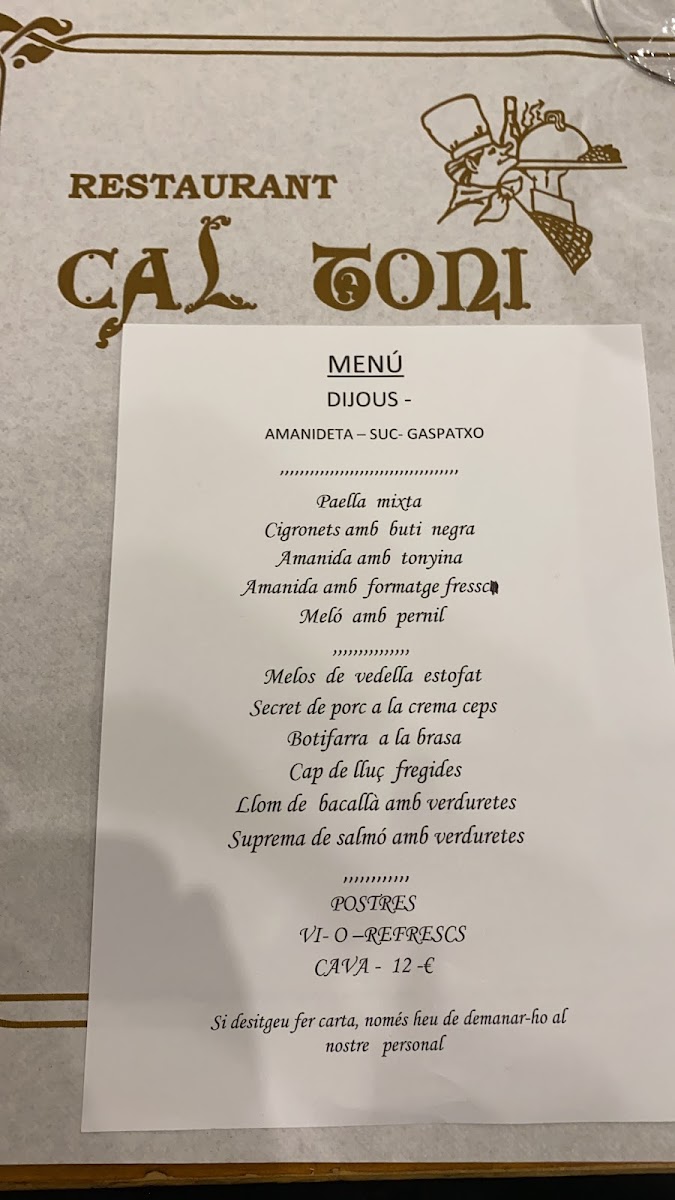 Menu Restaurant Cal Toni-10