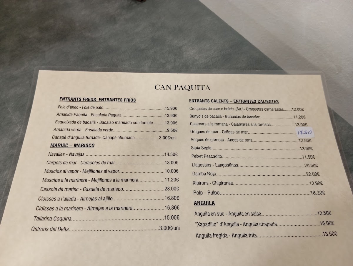 Menu Restaurant Can Paquita-2