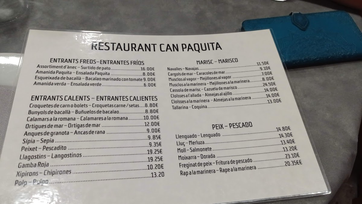 Menu Restaurant Can Paquita-7
