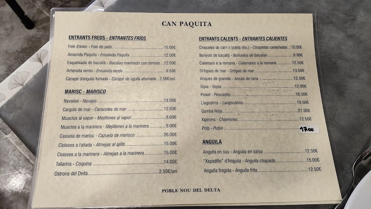 Menu Restaurant Can Paquita-8