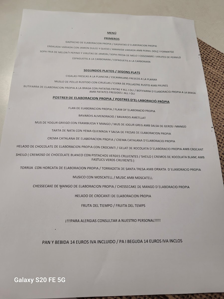Menu Restaurant Can Rajoler-7