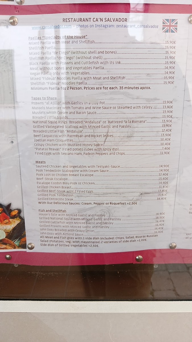 Menu Restaurant Can Salvador-5