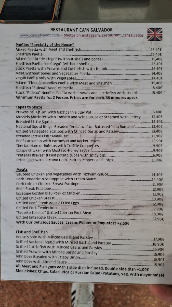 Menu Restaurant Can Salvador-8