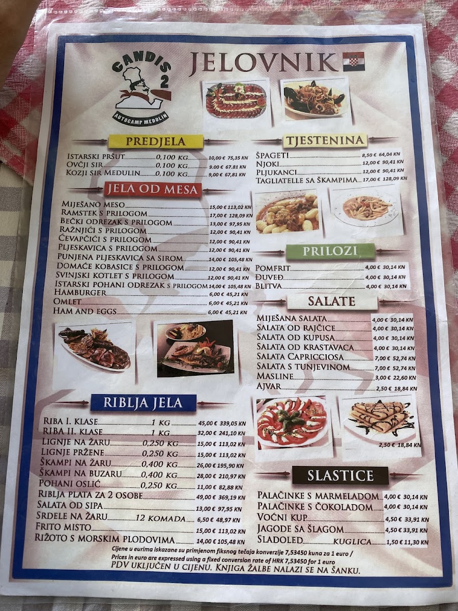 Menu Restaurant Candis 2-1
