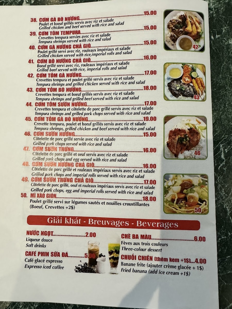 Menu Restaurant Cao Dzũng-4