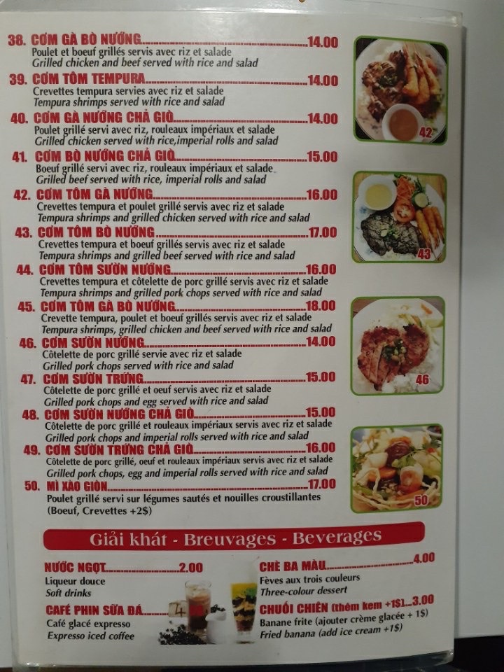 Menu Restaurant Cao Dzũng-6