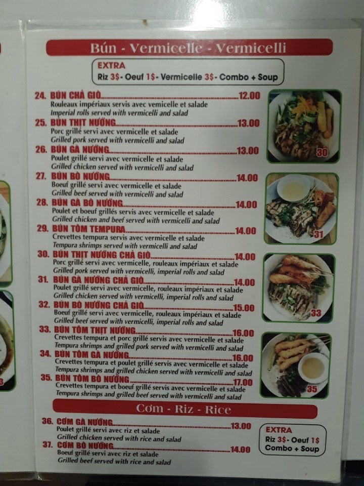 Menu Restaurant Cao Dzũng-7