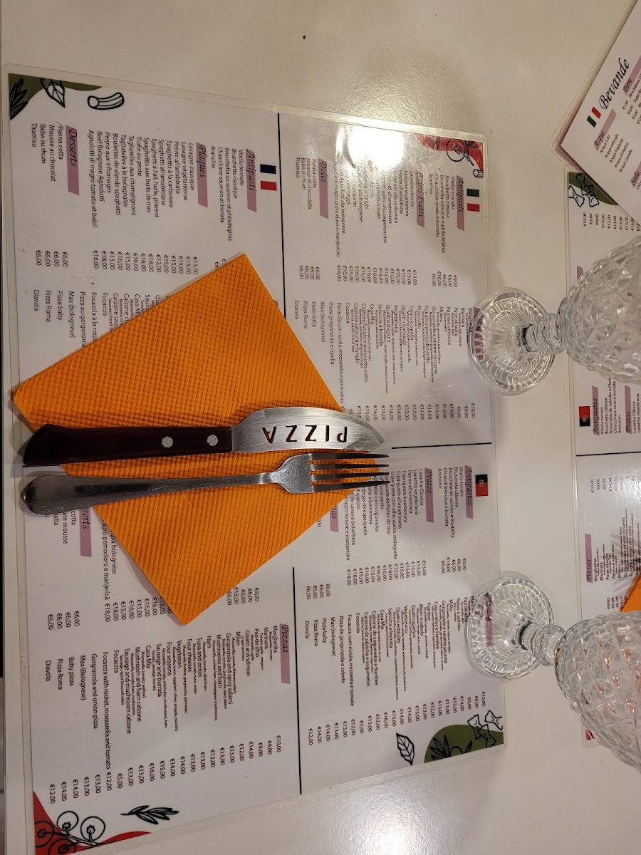Menu Restaurant 'casa Mia' ('my House')-2