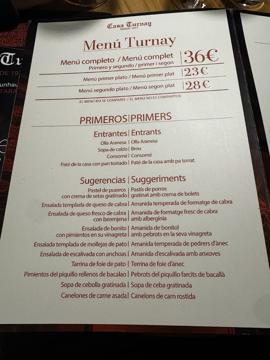 Menu Restaurant Casa Turnay-5