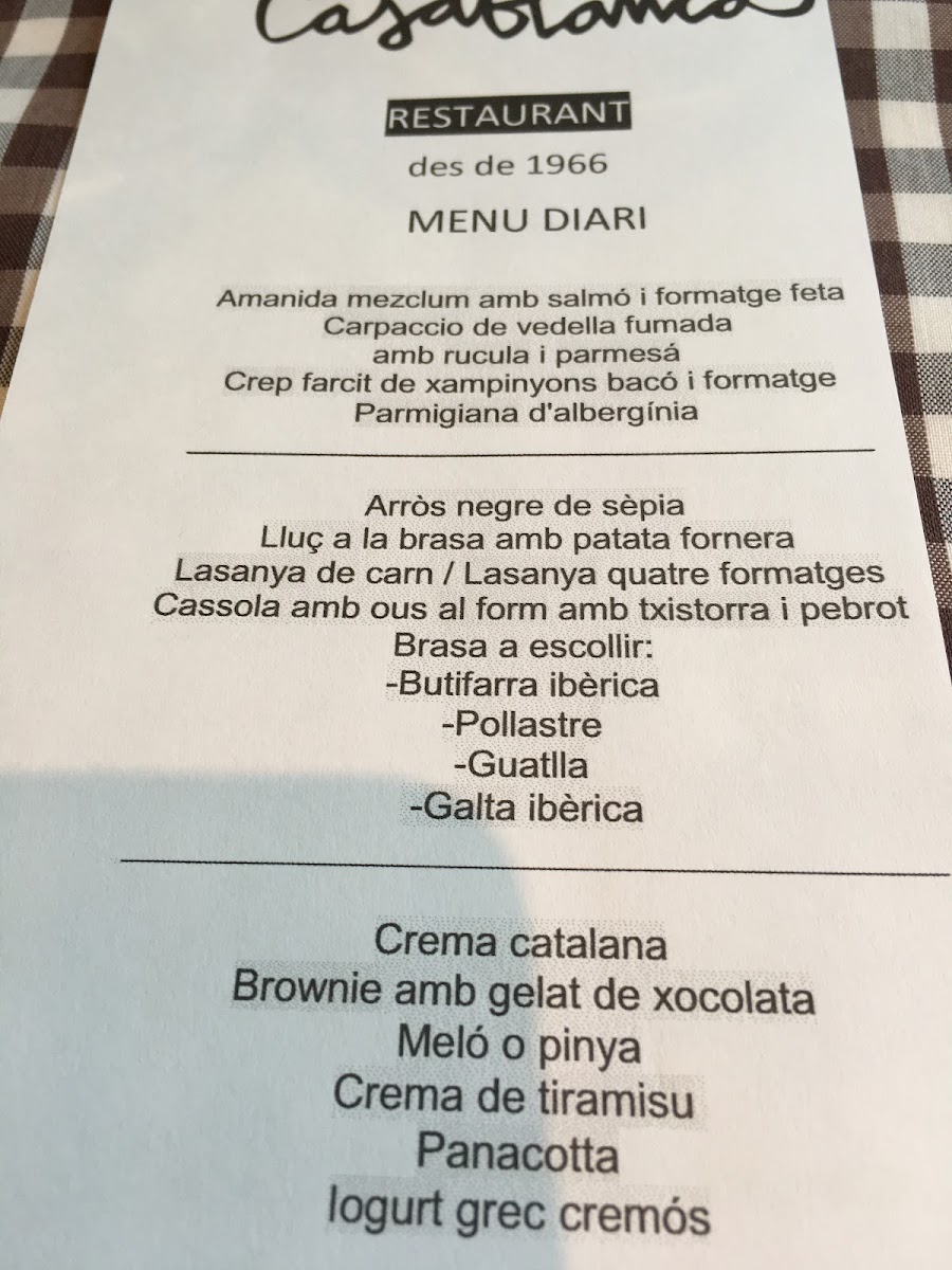 Menu Restaurant Casablanca-1