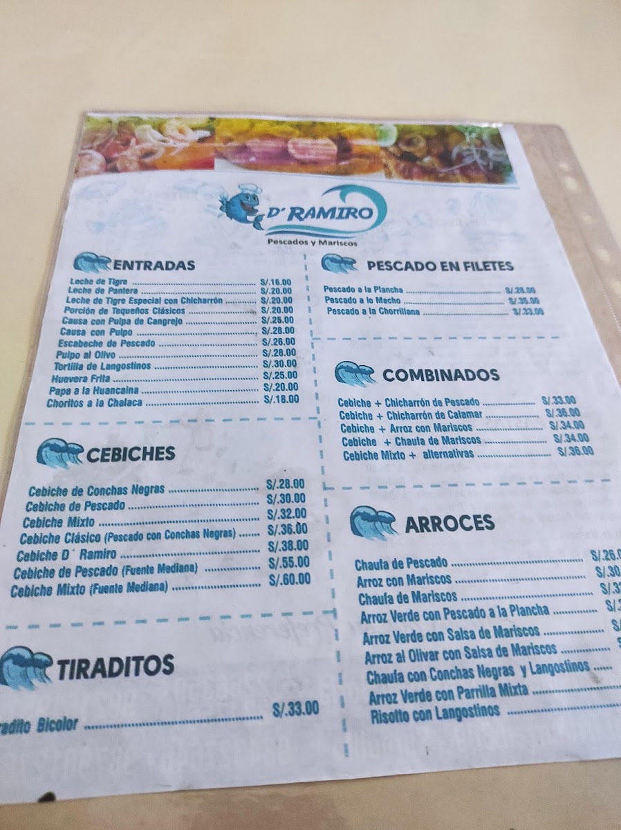 Menu Restaurant Cevichería Ramiro's-1