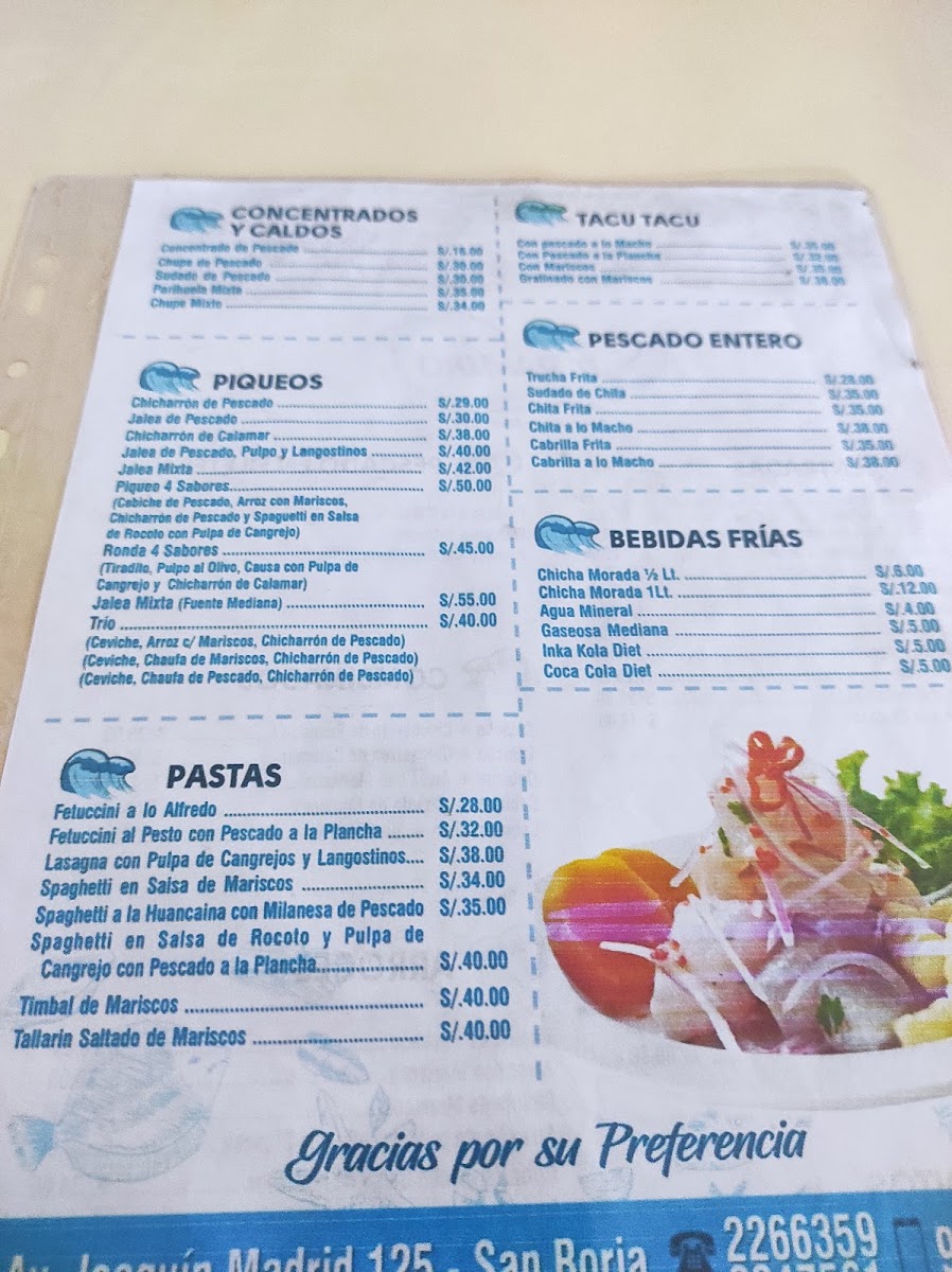 Menu Restaurant Cevichería Ramiro's-2