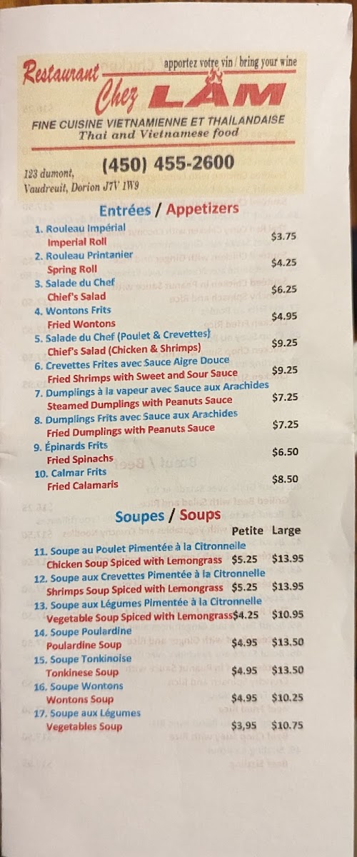 Menu Restaurant Chez Lam-4