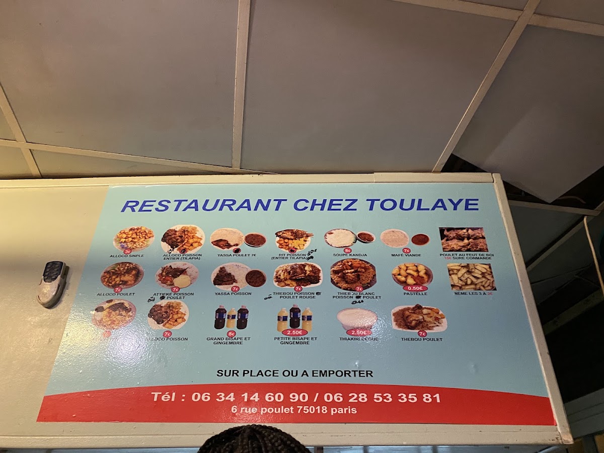 Menu Restaurant Chez Toulaye-1