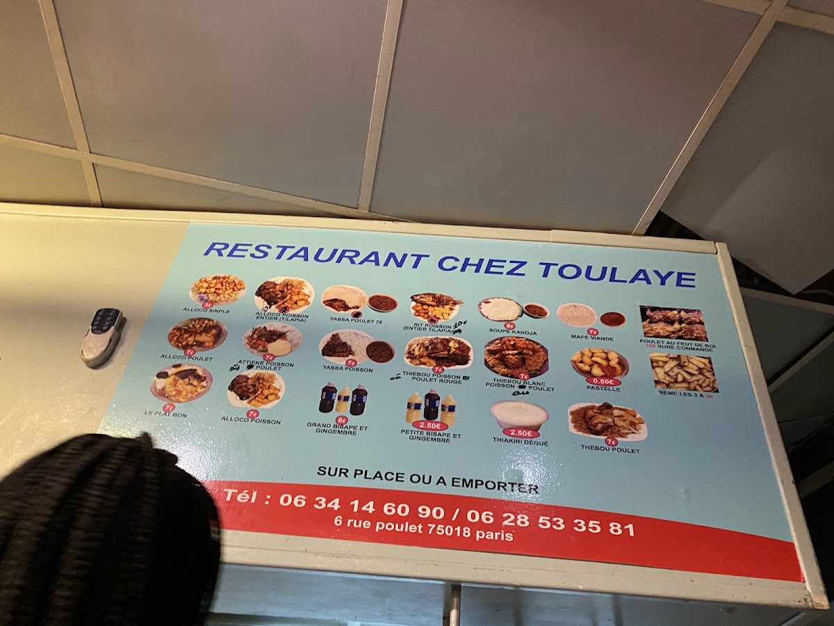 Menu Restaurant Chez Toulaye-2