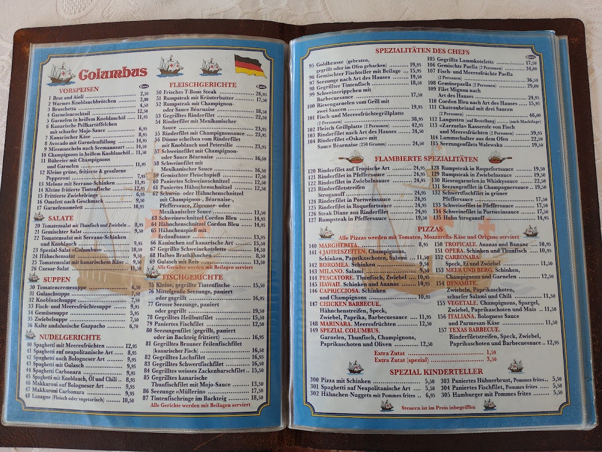 Menu Restaurant Columbus-1