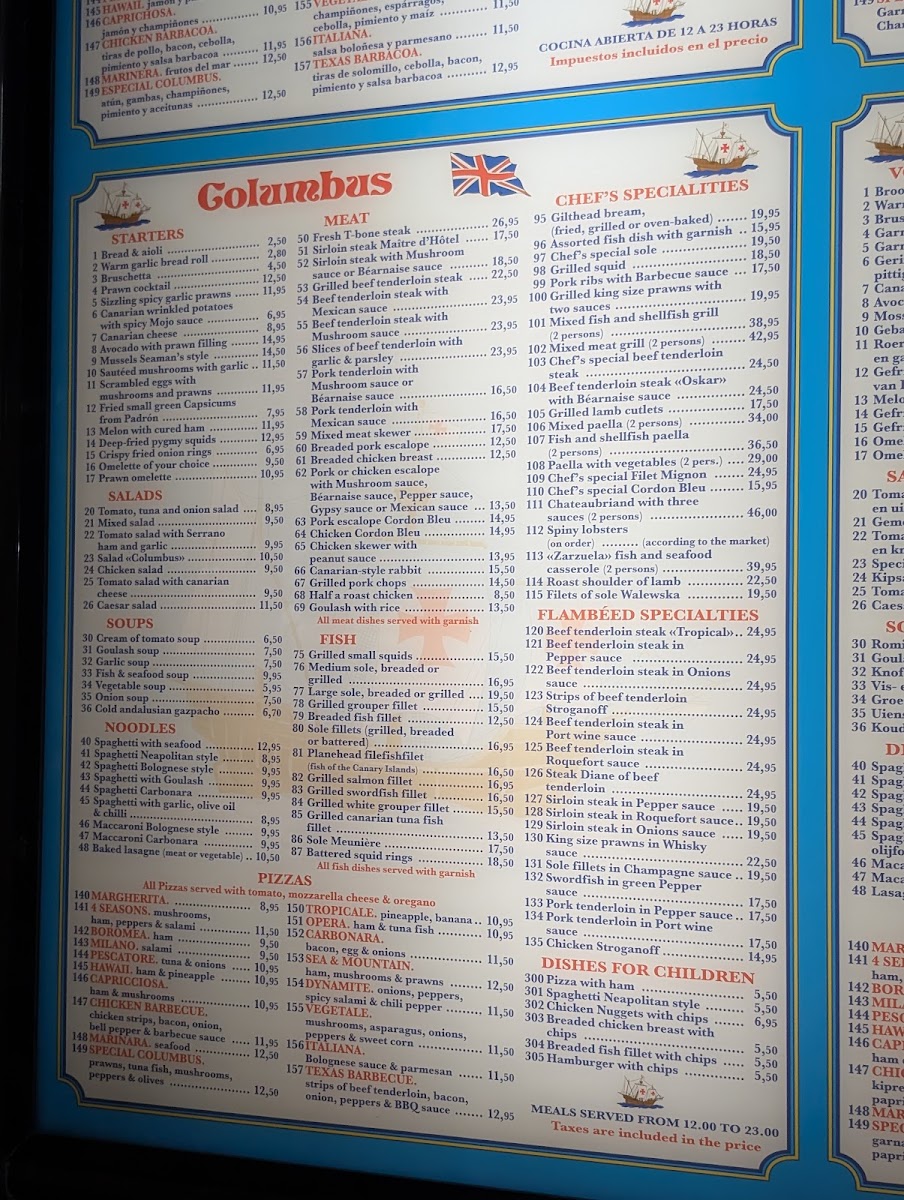 Menu Restaurant Columbus-8