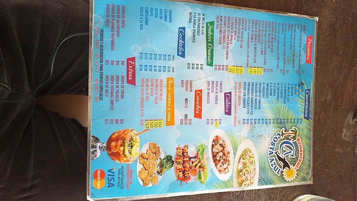 Menu Restaurant Costa Azul-3