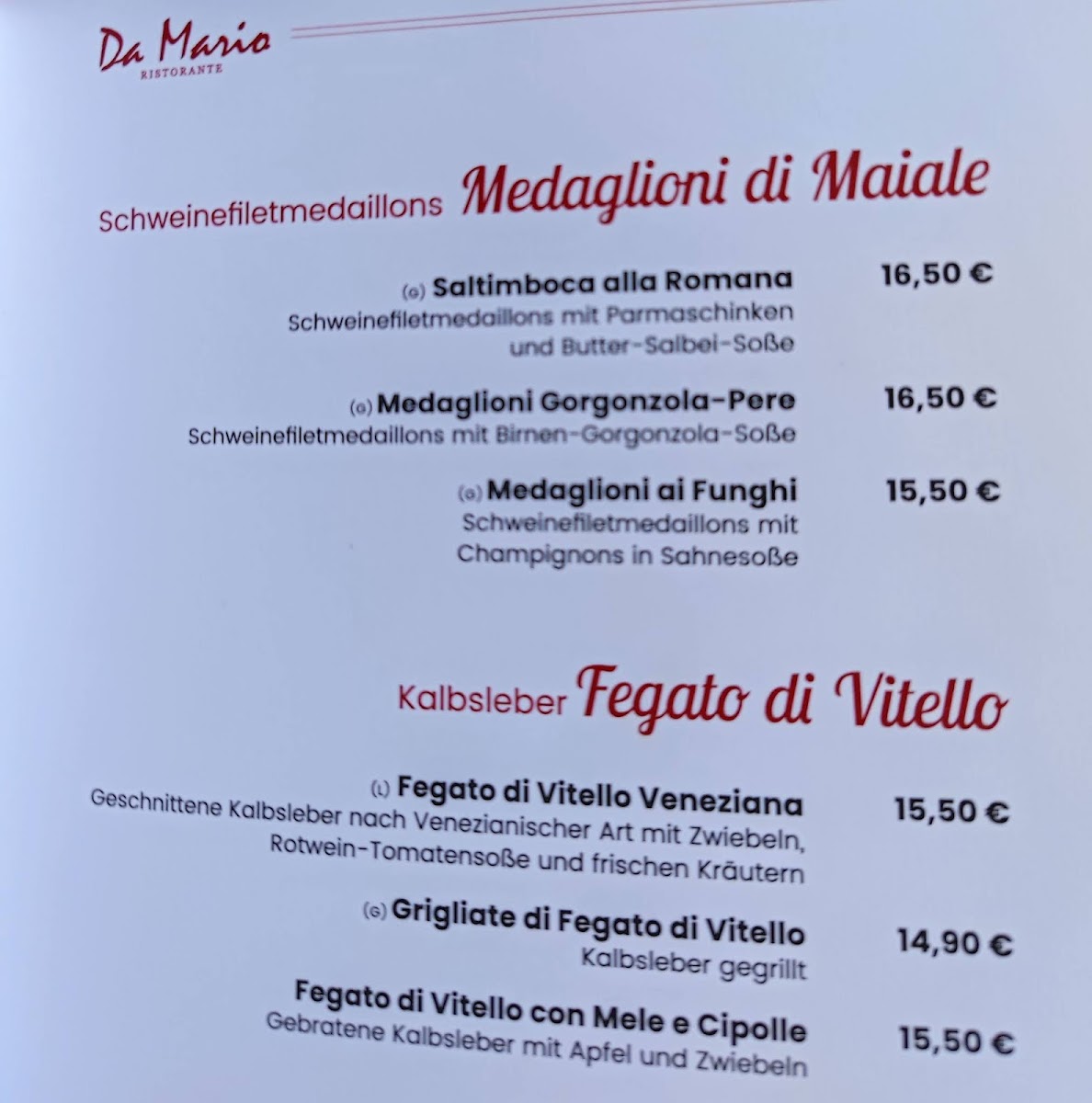 Menu Restaurant Da Mario-6