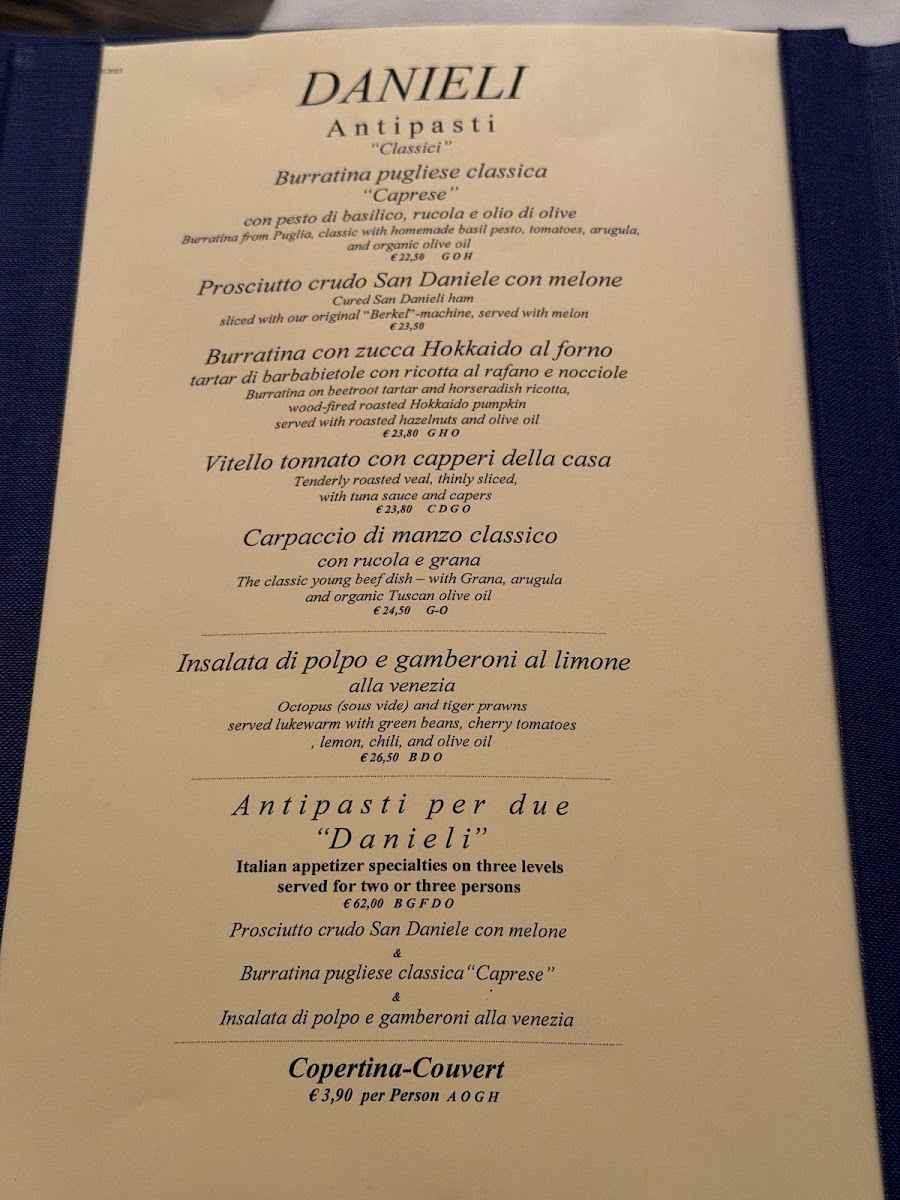 Menu Restaurant Danieli-2