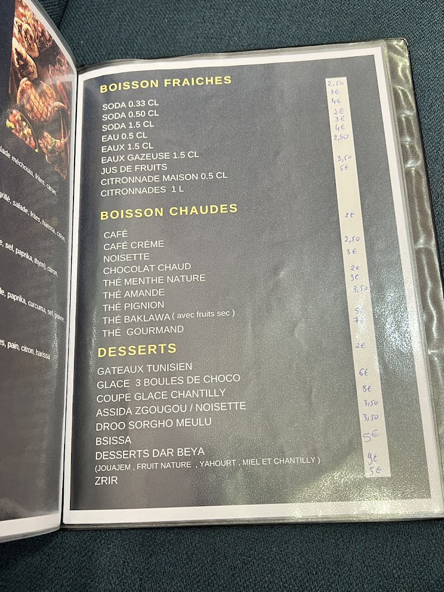 Menu Restaurant Dar Beya-3
