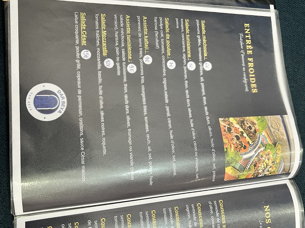 Menu Restaurant Dar Beya-7