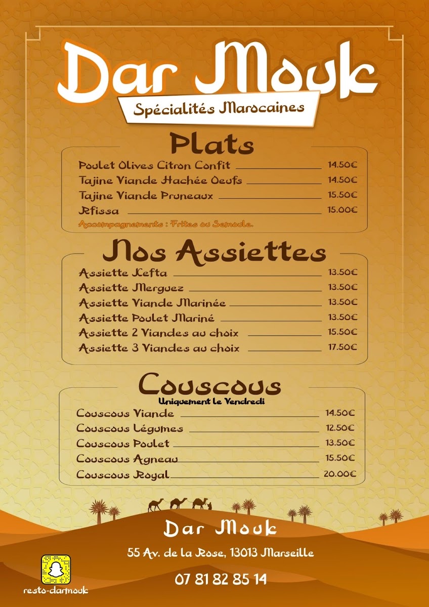 Menu Restaurant Dar Mouk-2