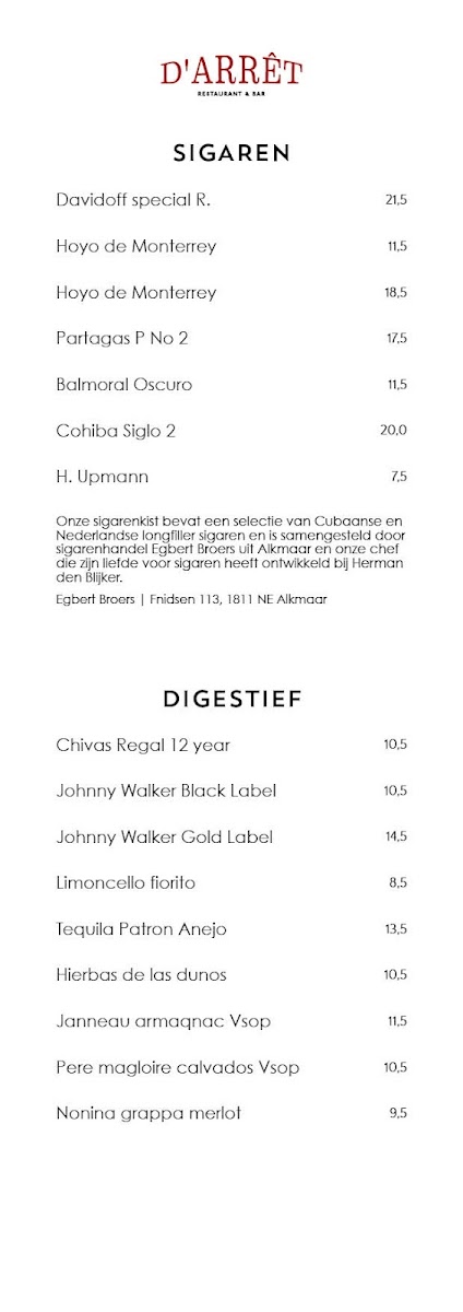 Menu Restaurant D'arrêt-5