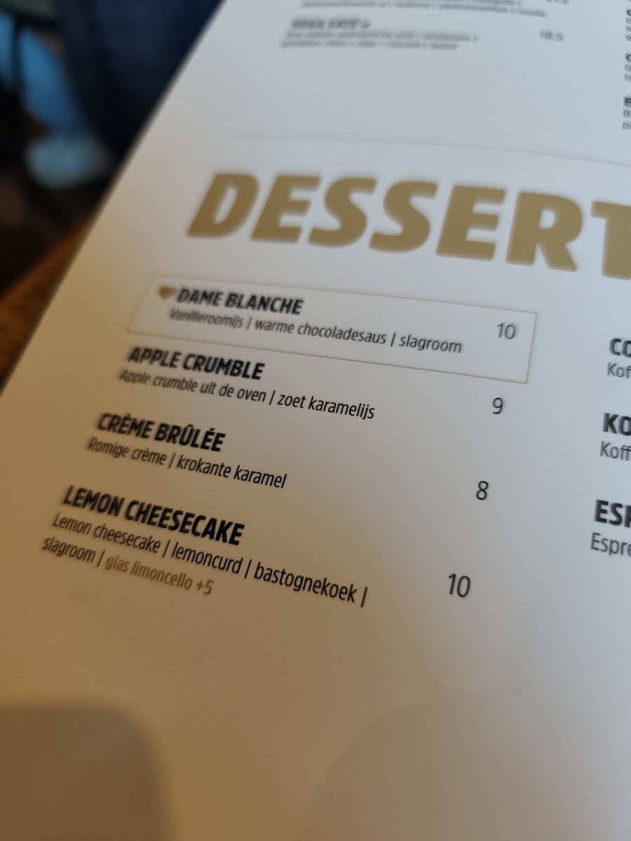 Menu Restaurant De Beren Oosterhout - Markt-7