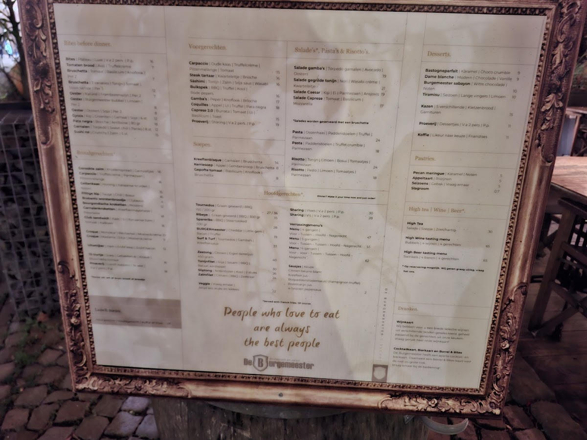 Menu Restaurant De Burgemeester-1