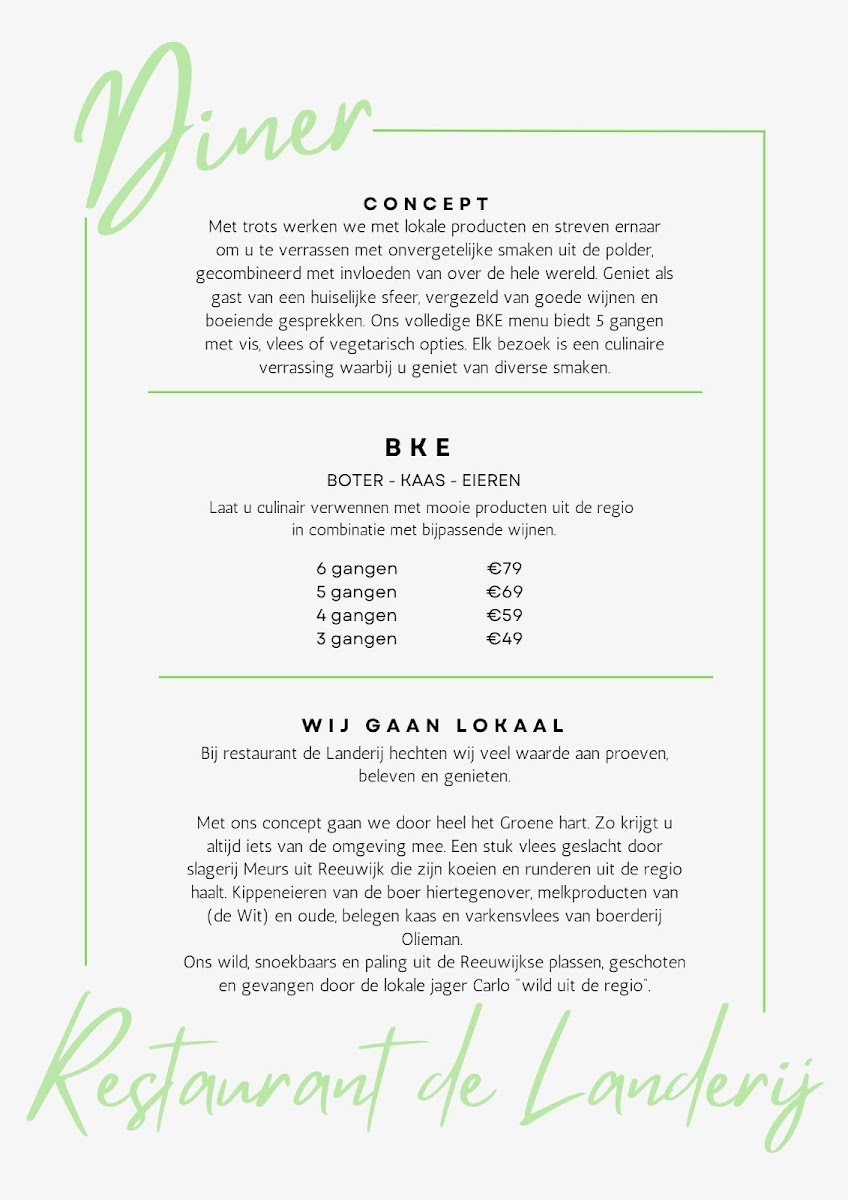 Menu Restaurant De Landerij-1