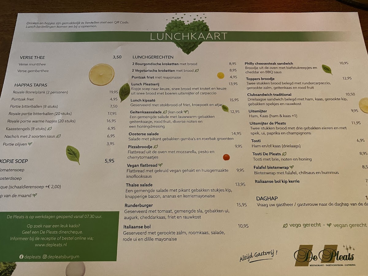 Menu Restaurant De Pleats-2
