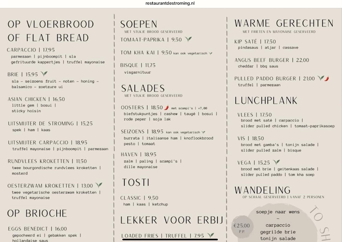 Menu Restaurant De Stroming-1