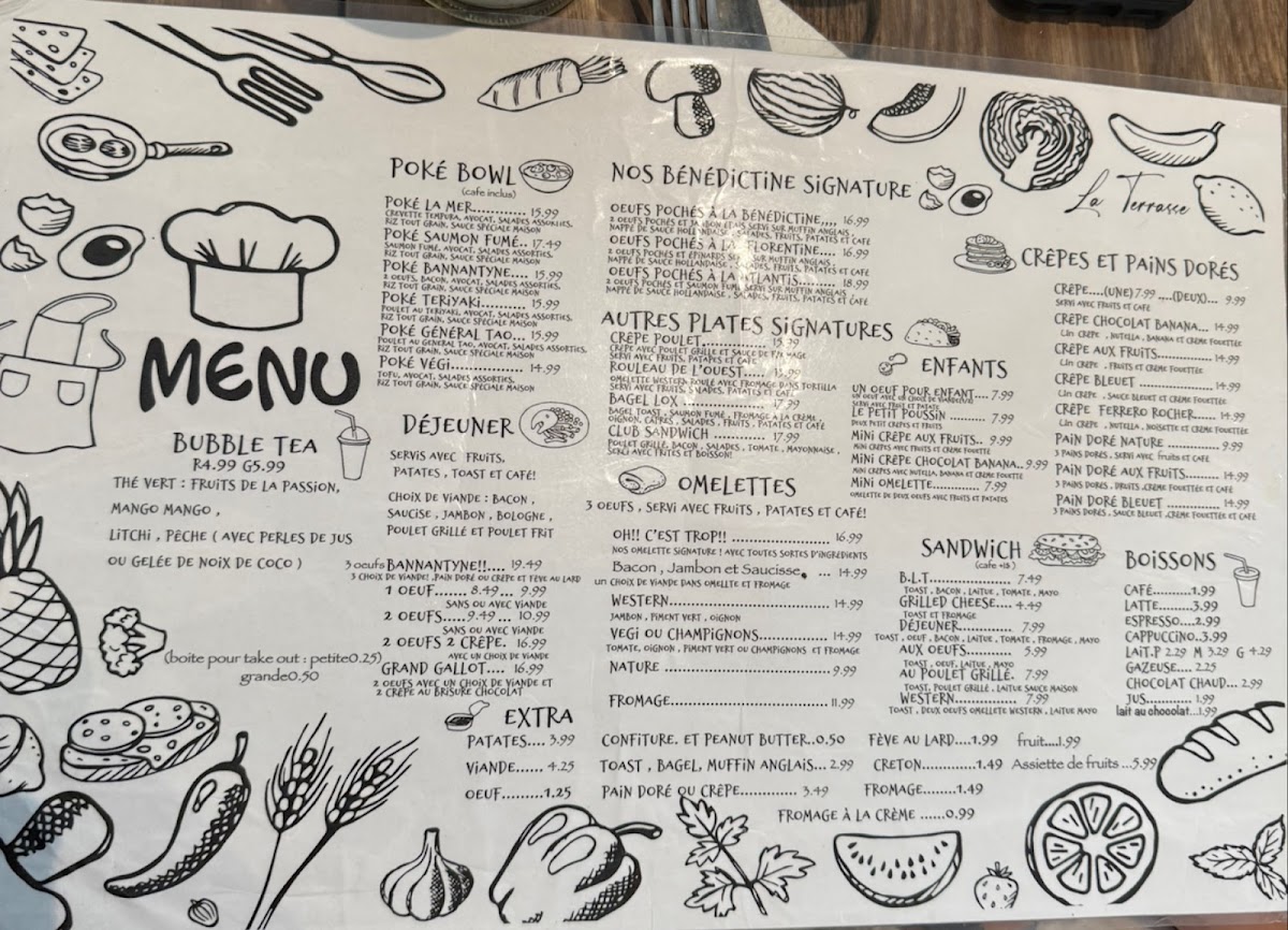 Menu Restaurant Déjeuner La Terrasse-2