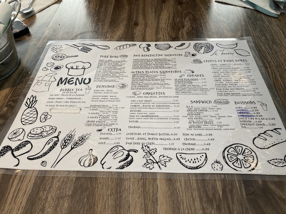 Menu Restaurant Déjeuner La Terrasse-6