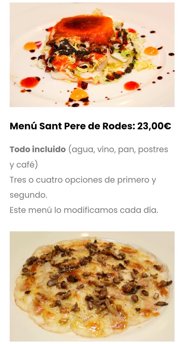 Menu Restaurant Del Monestir De Sant Pere De Rodes-5