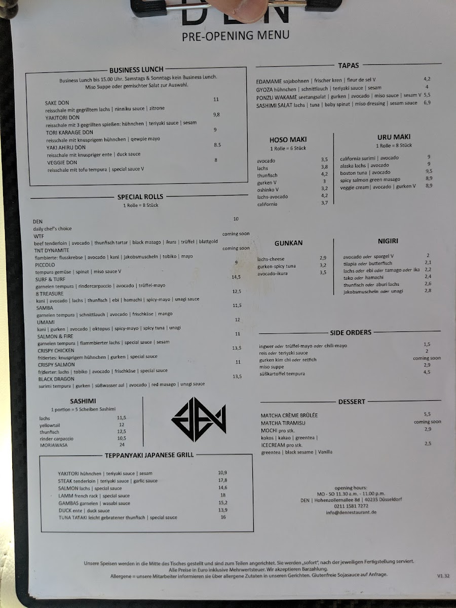 Menu Restaurant Den-2