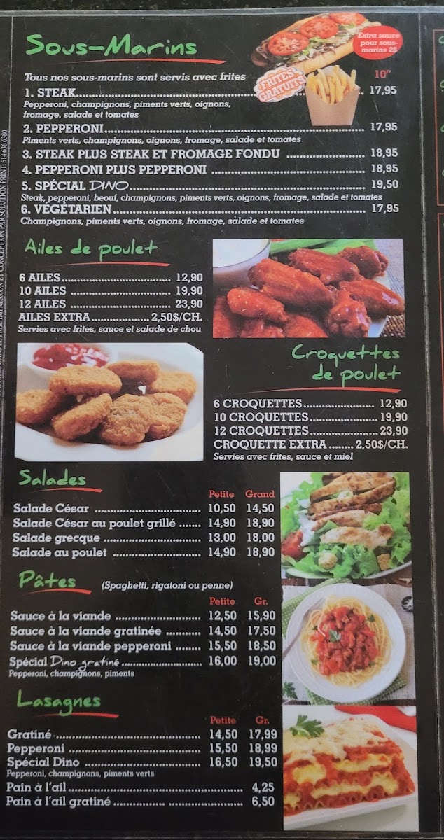 Menu Restaurant Dino Rawdon-4